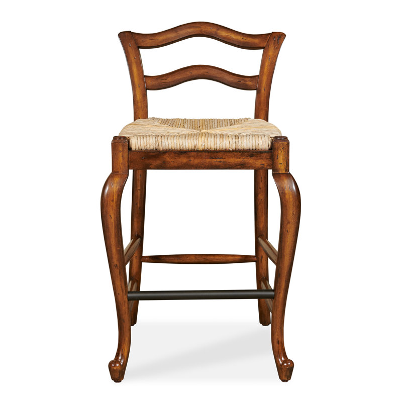 Provencal Stool with Solid Wood Frame