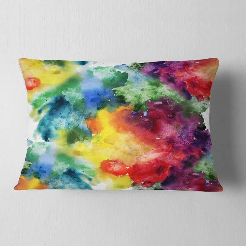 Texture abstraite aquarelle - coussin abstrait imprimé