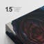 Art floral sur toile encadré rouge profond et rose bleue-120747997-120747998-120748000