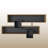 Modern Geometric Wall Mounted Bookcase With Open Shelving