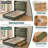 Upholstered Platform Bed with Rolling Storage Drawers, Tall Padded Headboard-1413444787-1413363649