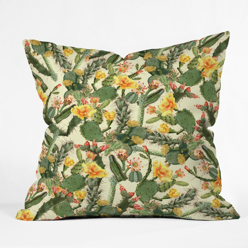 Ali Gulec Cactus Garden Throw Pillow, 16" x 16"