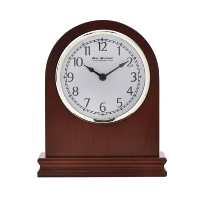 Analogue Walnut Solid Wood Quartz Movement / Crystal Tabletop Clock in Walnut