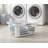 6-Pack White Plastic Laundry Baskets, 2 Bushel Handles, Large Capacity, Large Rectangular Size With Comfortable Handles And Reinforced Edges.