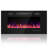 36" Electric Fireplace with 12 Color Flame - Recessed/Wall Mount, Remote Control-1293810178