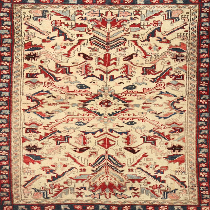 Tapis ivoire style Sud-Ouest, Rond 7 pi
