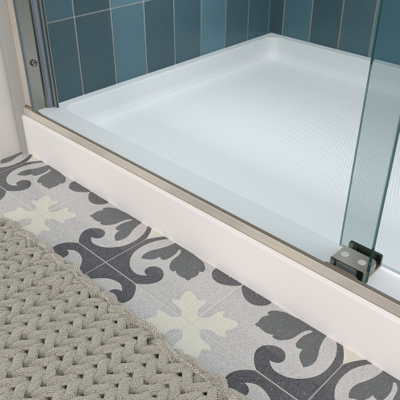 Porte de douche coulissante Bypass avec verre trempé épais