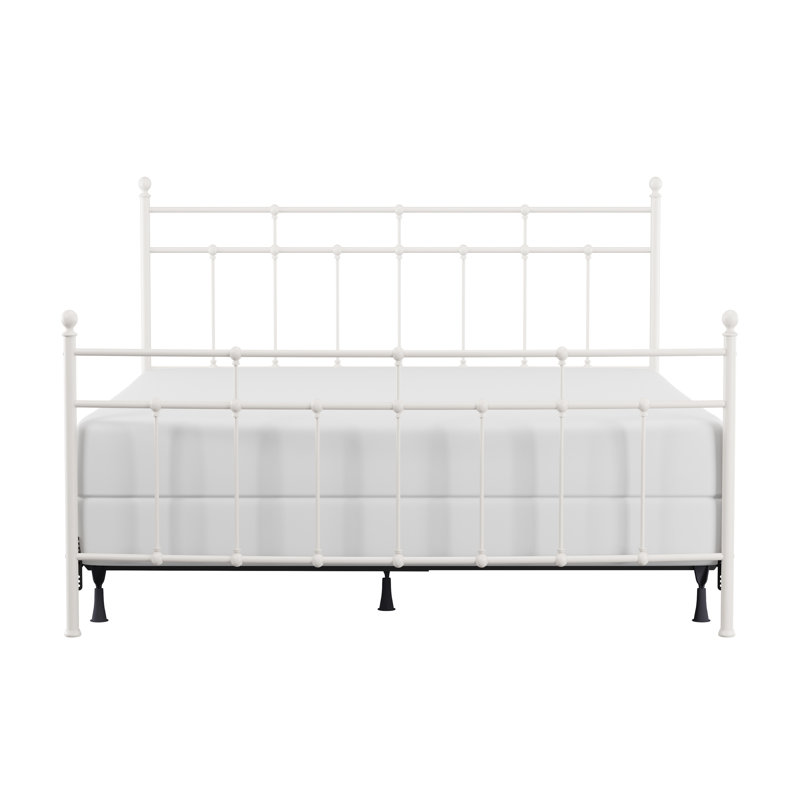 Eccleshall Metal Bed, King, Soft White