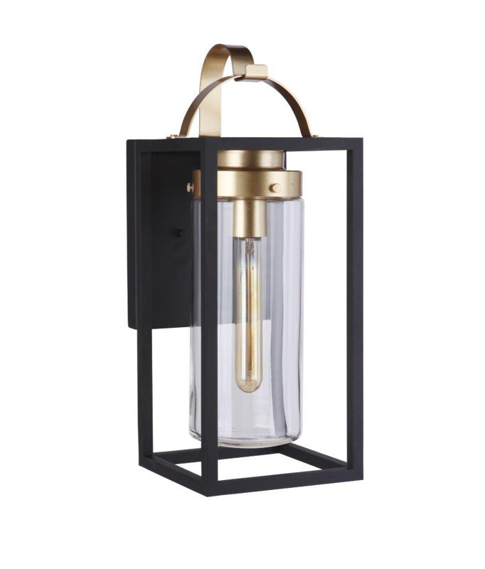 Neo Wall Light, 19.88" H x 7.88" W x 9.13" D, Black Gold