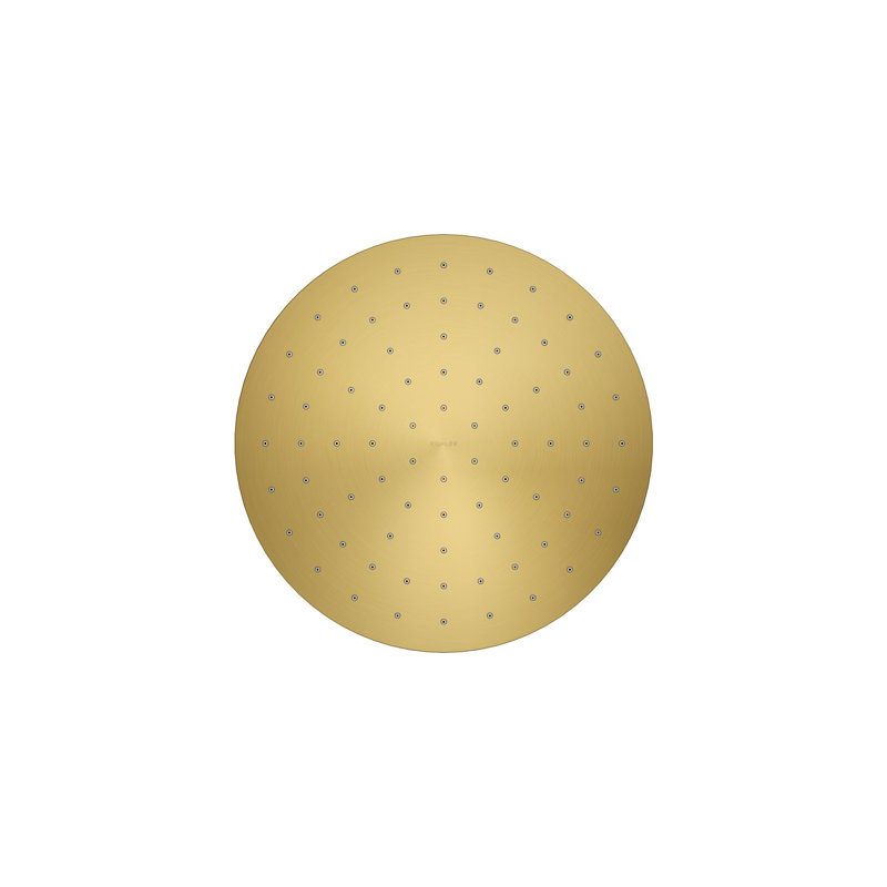 Contemporary Multi Function Rain Shower Head, Square, 1.75 GPM, Vibrant Brushed Moderne Brass