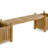 Westminster Teak Double Planter Bench Set