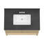  Meuble-lavabo blond naturel 37 po avec plateau gris pierre Redmond