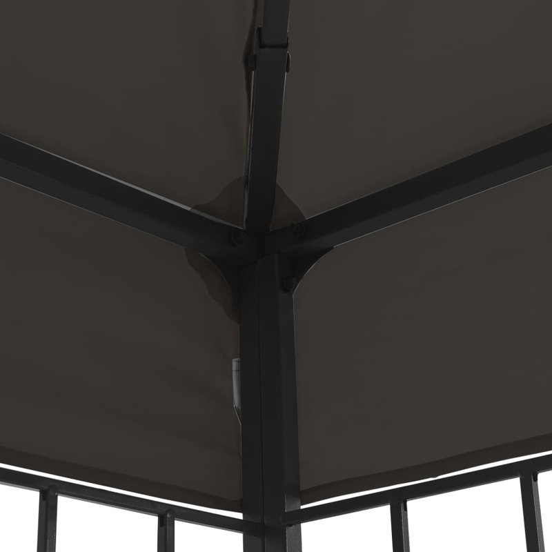 Hagia 3m x 6m Steel Patio Gazebo, Anthracite