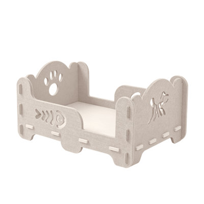 Lit pour chat en feutre, maison-salon pour chaton portable, lit de repos pour animaux intérieur et extérieur, fournitures de protection pour animaux pour chats, vert 52 x 36 x 25 cm