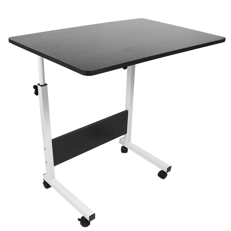 Teneile Adjustable Metal Base Drafting Table, Black
