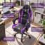 Fauteuil de jeu réglable en similicuir, siège d'ordinateur ergonomique avec appui-tête, repose-pieds et soutien lombaire-806468882