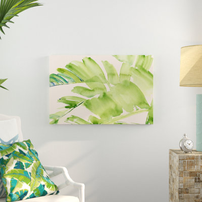 "Peachy Palms II" par Jennifer Paxton Parker, reproduction d'art sur toile