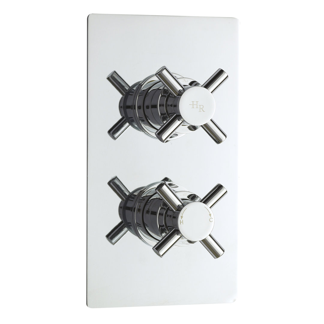 Tec Crosshead Double Concealed Diverter Shower Valve