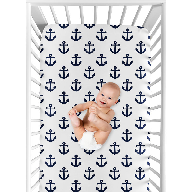 Sailor Collection Fitted Crib Sheet