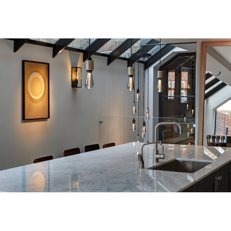1 - Light Pendant, Stainless Steel