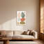 Abstrait, formes abstraites dans des tons terreux sur toile-1214727531