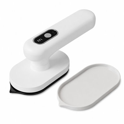 Mini fer, fer à repasser portable sans fil, fer à repasser portatif rechargeable avec affichage numérique, 3 réglages de température, semelle en céramique, convient au repassage à sec, compact et léger, idéal pour les voyages