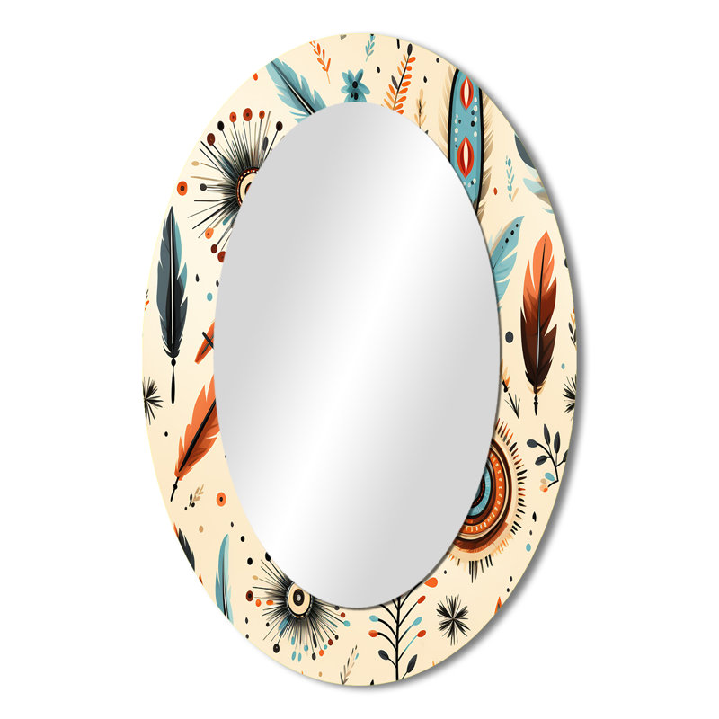 Motif bohème beige rétro nomade Ii Boho, H 36 po x l 24 po