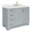 Ensemble de meuble-lavabo simple 43 po en bois massif gris Frawley avec plateau en quartz blanc pur 1,5 po-1391741914-1457766742-1458691381