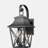 Black Outdoor Wall Light 2-Light, Large Outdoor Modern Wall Light, Industrial Porch Wall Light Hanged, with Glass, Waterproof Farmhouse Outdoor Light Lighting (2-Piece Set)