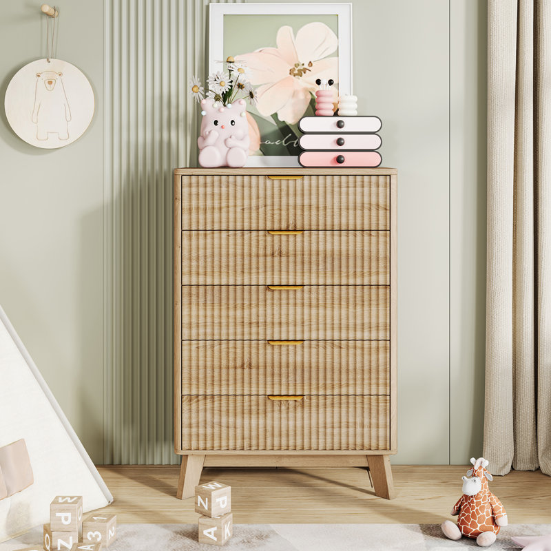 Metal 5 - Drawer Rectangle Accent Chest