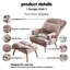 Fauteuil inclinable manuel standard de 29,52 po de largeur avec repose-pieds-786548341-786548340