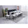 Counter Height Bar Stools Set of 2,Modern Kitchen Bar Stools, Metal Legs Backless Saddle Stool Chair