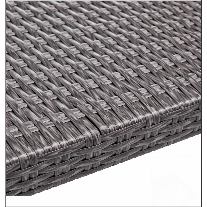 Repose-pieds en bois et osier Choix confortable, fonctions multiples, design classique et coins douillets