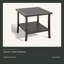 Table d'appoint extérieure 19 po avec 2 niveaux-931076193