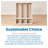 ECR4Kids Streamline 3-Section Toddler Coat Locker with Bench, Classroom Furniture-107639465