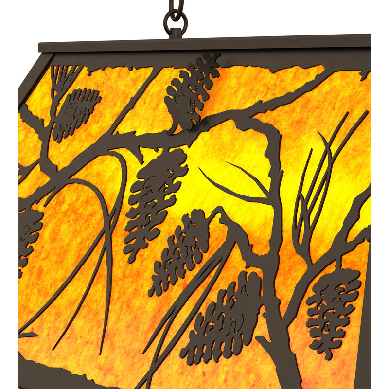 Jacklyn 6 - Light Pendant, Amber, Oil Rubbed Bronze
