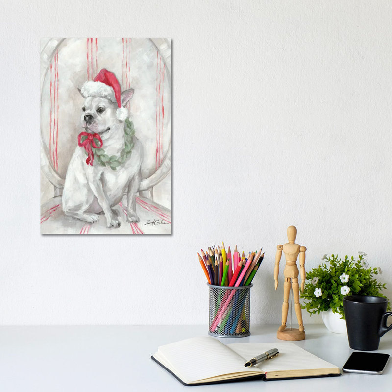 Frenchie by Debi Coules - No Frame Gallery-Wrapped Canvas Giclée on Canvas, 30.48cm H x 20.32cm W