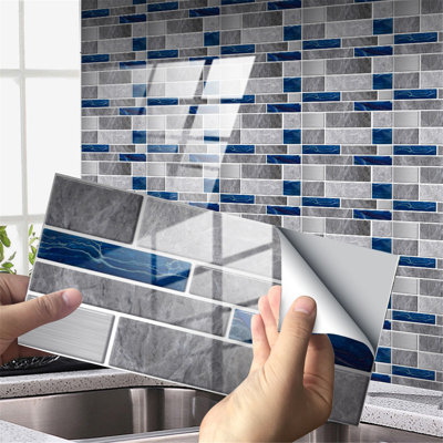 Crystal Tile Stickers Self-adhesive Wearresistant Floor Stickers