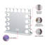 Miroir de maquillage avec ampoules à intensité variable et fixation murale Bluetooth-1871705365