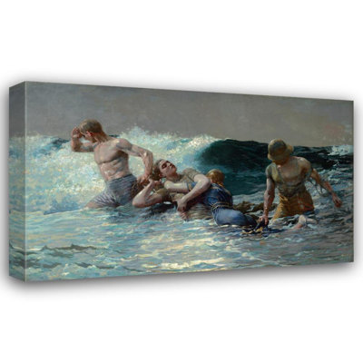 "Undertow" by  Winslow Homer - Gallery Wrap Canvas Wall Art