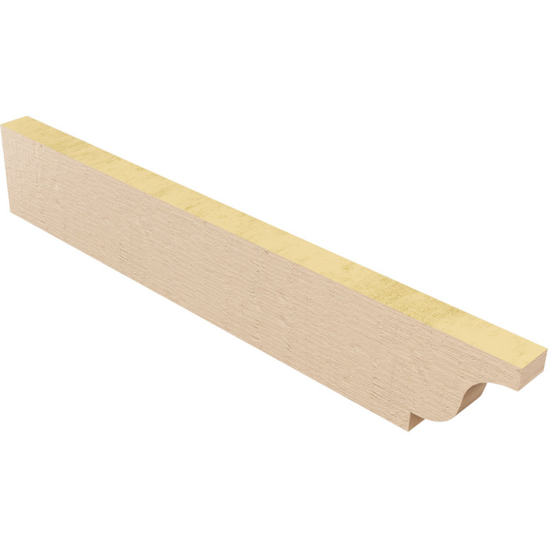 Queue de chevron Newport Woodgrain TimberThane, brun clair apprêté, H 6 po x l 36 po x P 2 po