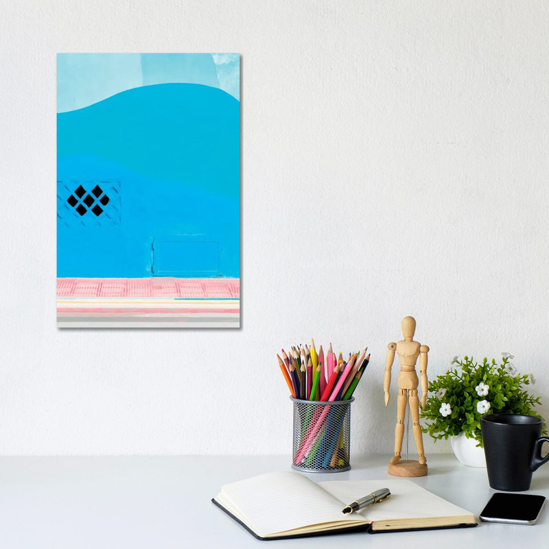 Abstract Summer 1 Piece Wrapped Canvas Painting, 20.32 cm H x 30.48 cm W