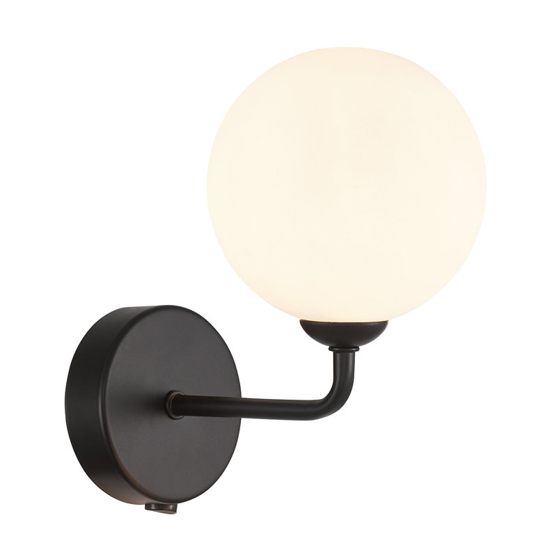 Armed Sconce, Matte Black