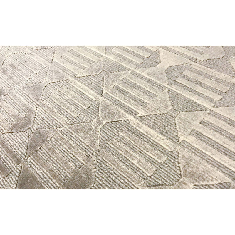 Hand-Knotted High-Quality Gray Area Rug