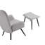 Baranowski Upholstered Armchair with Footstool