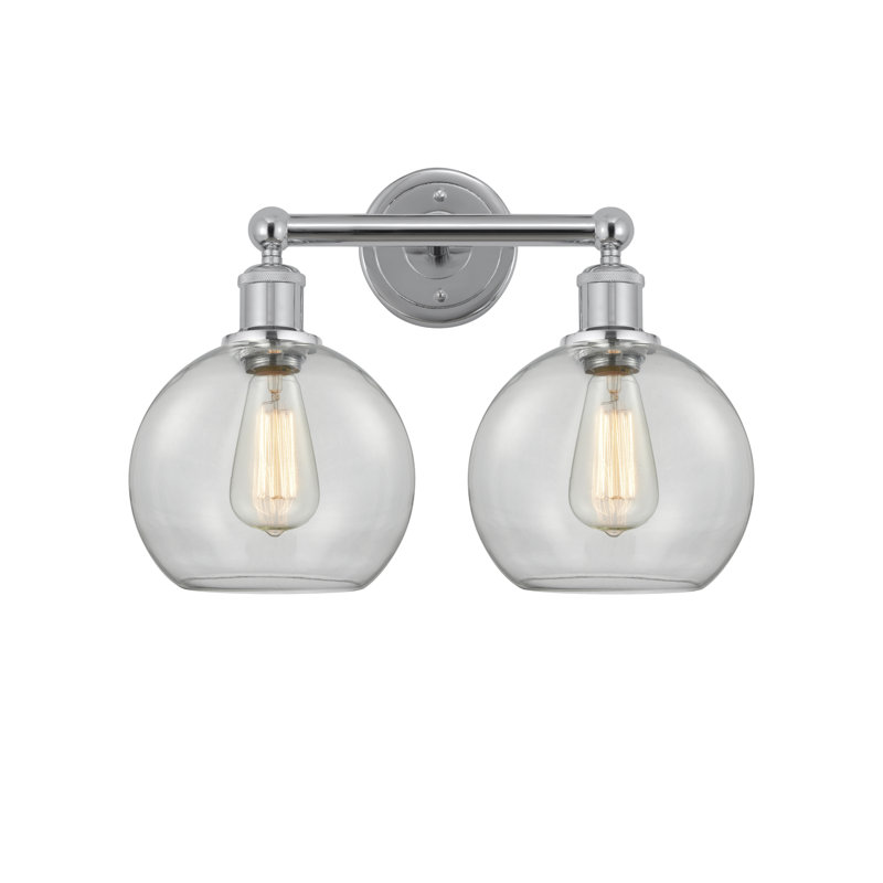 Ellington 2 - Light Dimmable Vanity Light, Clear, Polished Chrome