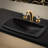 Maestro Bath 12.8'' Resin And Glass Rectangular Bathroom Sink