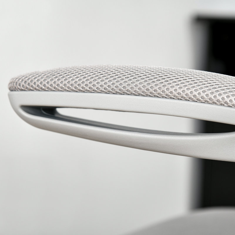 Chaise de travail en filet Caidenlee, gris
