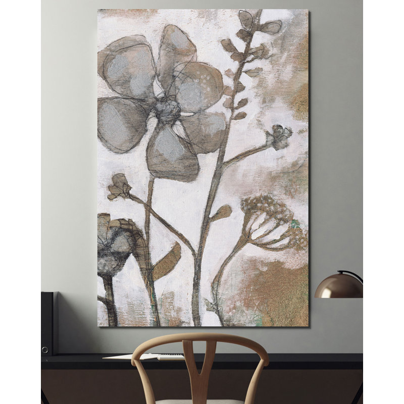«Metallic Garden II», reproduction sur toile, H 12 po x l 8 po x P 1,5 po, Toile tendue