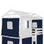 Lit superposé en bois avec tente-265043740-265043741